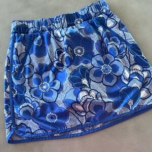 Talbots Blue Floral Skirt
